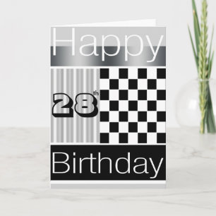 28. Geburtstag Karte