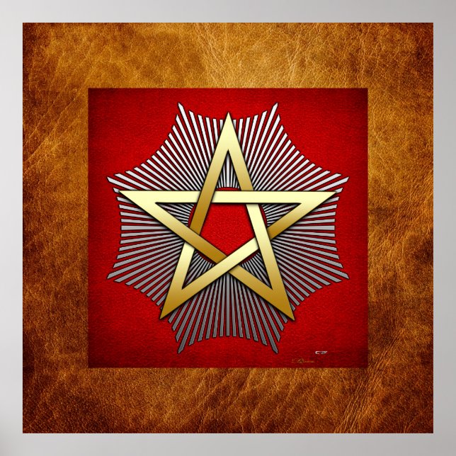 28. Grad: Ritterführer des Tempels Poster (Vorne)