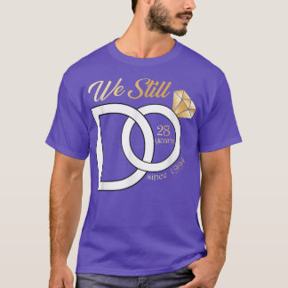 28. Hochzeitstag 28 Jahre seit Beginn der Hochzeit T-Shirt