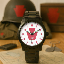 28. Infanterie "Keystone"-Division Personalisiert Armbanduhr