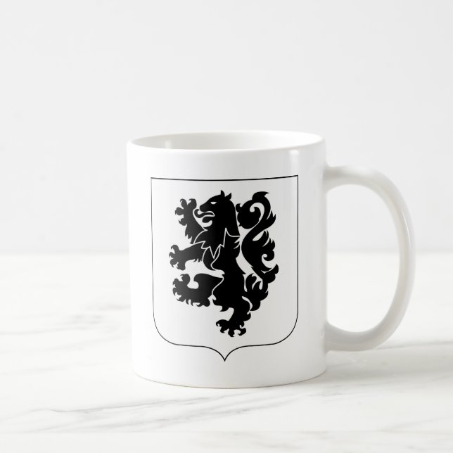 28. Infanterie-Regiment - schwarze Löwen Kaffeetasse (Rechts)