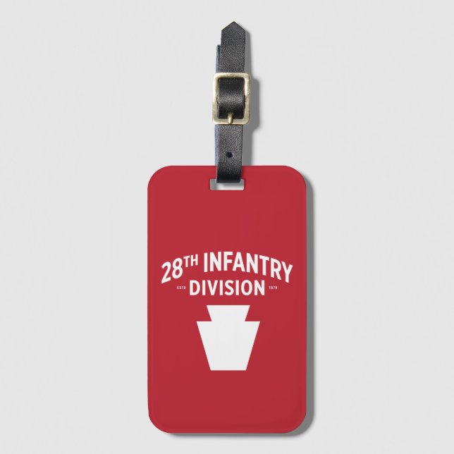 28. Infanterieabteilung Abzeichen Gepäckanhänger (Vorderseite Vertikal)