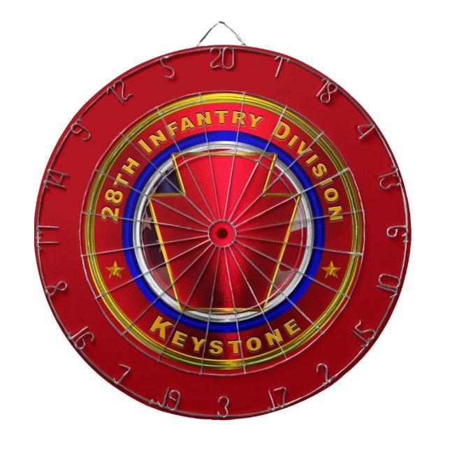 28. Infanteriedivision „Keystone“ Dartscheibe (vorne)