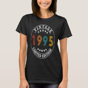 28 Jahre alt Retro Vintag 1995 28. Geburtstag T-Shirt