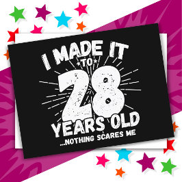 28 Jahre alt Sarcastic Meme Funny 28. Geburtstag Postkarte