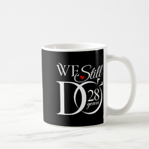 28 Jahre lustiges Paar 28. Hochzeitstag Kaffeetasse