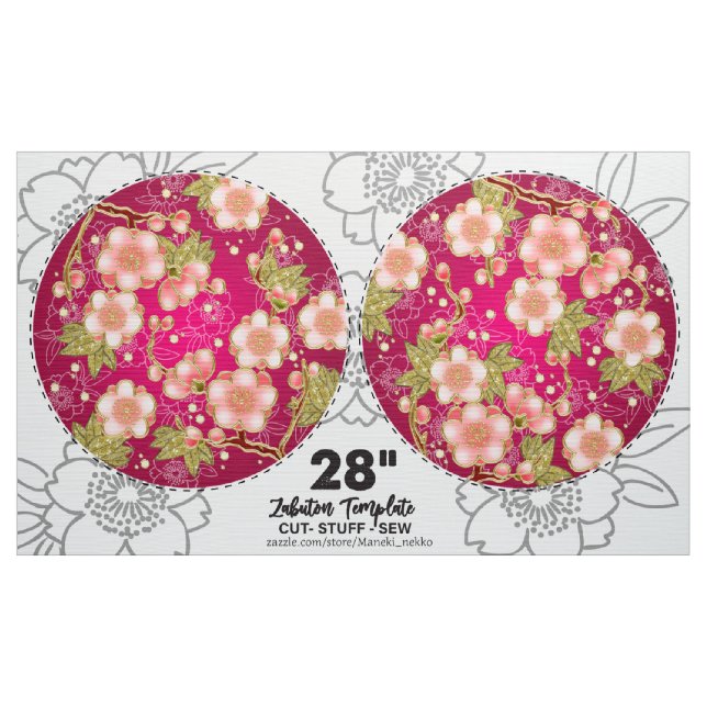 28" japanische DIY Schnitt und nähen Kissen Muster Stoff (Yard (91,4 cm))