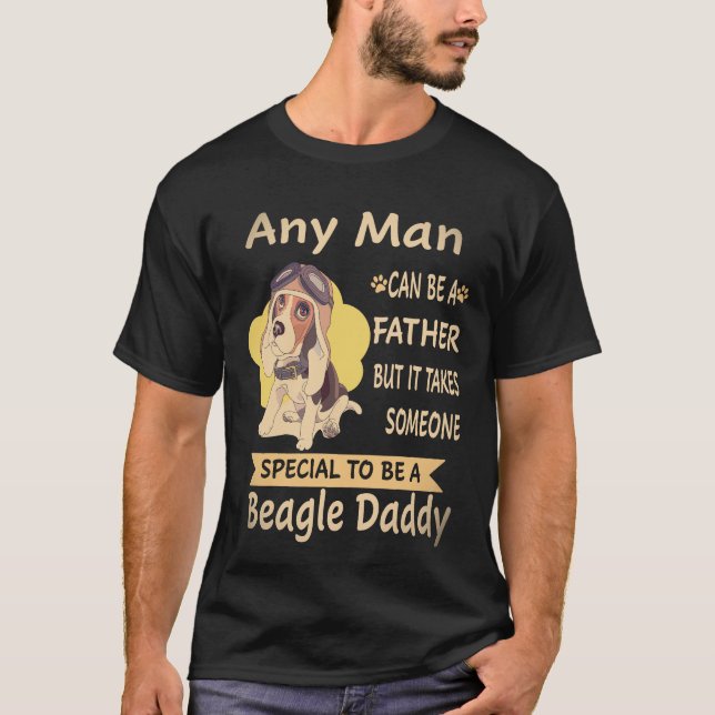 28 Jeder Mann - Beagle Daddy Beagle T-Shirt (Vorderseite)