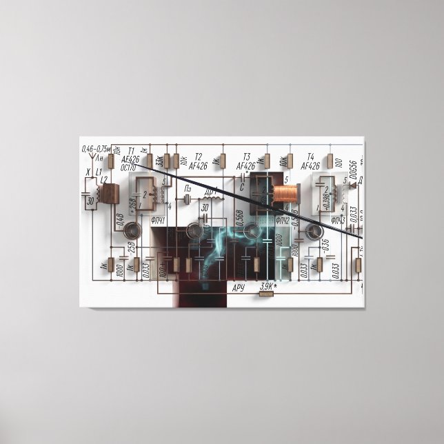 28 MHz Leinwanddruck (Vorderseite)