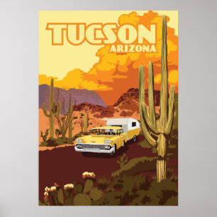 28"x20" Reisecamper - Tucson, Arizona Poster