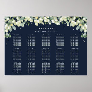 28x20" 15 Tische mit 10 Sitzen Chart Poster