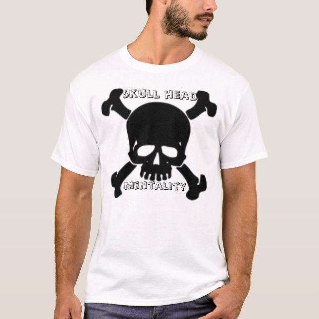 29490_1183398877_19686, Schädelkopf, Mentalität T-Shirt (Vorderseite)