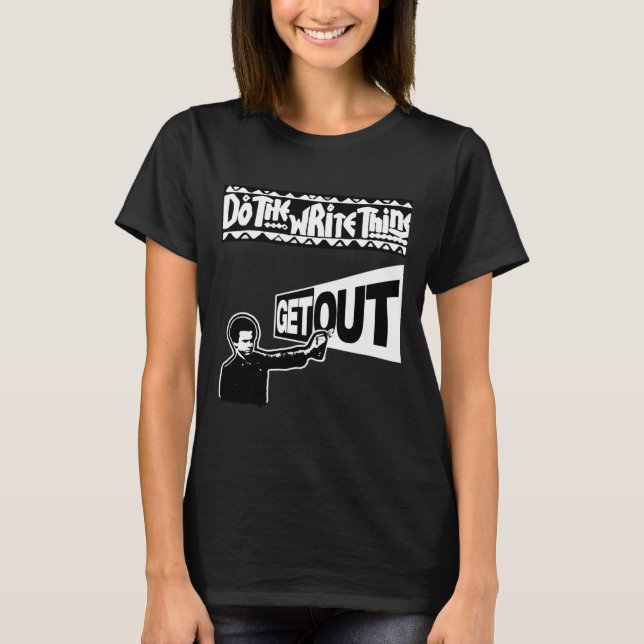 297 Sticker raus T-Shirt (Vorderseite)