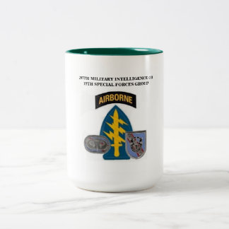 297TH HEERESNACHRICHTENDIENST-FIRMENTasse Zweifarbige Tasse