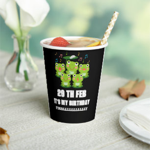 29.02.2024 ist es mein Geburtstagspreisjahr 2024 Pappbecher
