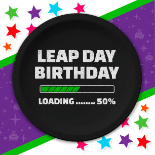 29.02.Geburtstag 50% Ladungstag Pappteller