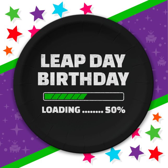 29.02.Geburtstag 50% Ladungstag Pappteller (Von Creator hochgeladen)