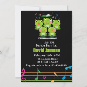 29.02.Leap Day , es ist mein Geburtstagspreisjahr Einladung