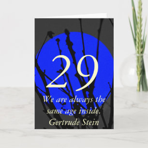 29 Blau- und Schwarz-Geburtstagskarte Karte