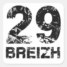 29 Breizh Quadratischer Aufkleber