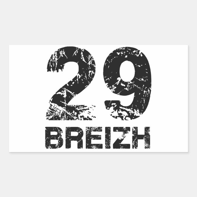 29 Breizh Rechteckiger Aufkleber (Vorderseite)