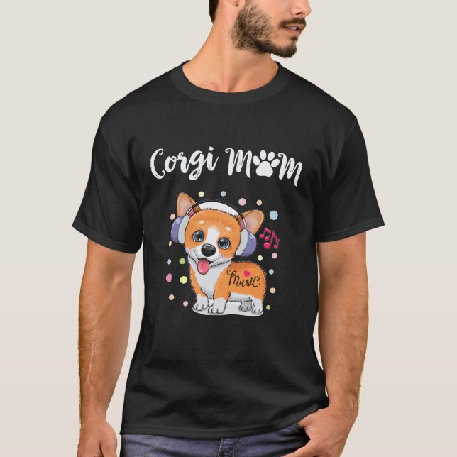 29 Corgi-Mama Corgi T-Shirt (Vorderseite)