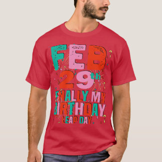 29.feb endlich mein Geburtstag Leap Day 1 T-Shirt