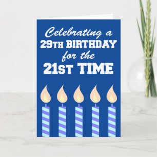 29. Geburtstag 31. Mal 50. Karte