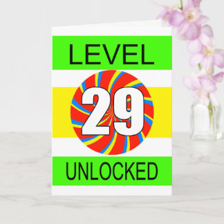 29. Geburtstag Computer Gamer Karte