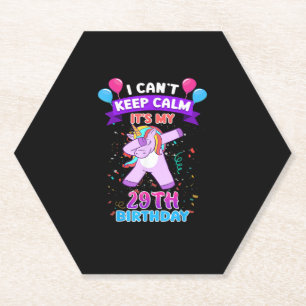 29. Geburtstag Einhorn Shirt für 29-jährige Frauen Untersetzer