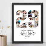29. Geburtstag Nr. 29 Custom Foto Collage Poster<br><div class="desc">Feiern Sie den 29. Geburtstag mit diesem personalisierten 29 Foto Collage Poster. Dieses individuell gestaltbare Geschenk eignet sich auch für Hochzeitsfeiern. Es ist eine großartige Möglichkeit, wertvolle Erinnerungen aus Ihrer Hochzeit und Ihrem verheirateten Leben zu zeigen. Das Poster enthält eine Collage von Fotos, die diese besonderen Momente erfassen, und kann...</div>