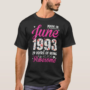 29. Geburtstag Phantastisch seit Juni 1993 T-Shirt