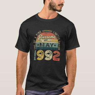 29. Geburtstagsdekorationen Mai 1992 Männer Frauen T-Shirt