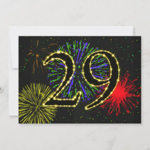 29. Geburtstagsparty Einladung
