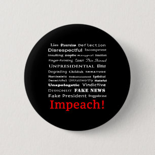 29 Gründe, um Präsident Trump Politica abzusetzen Button