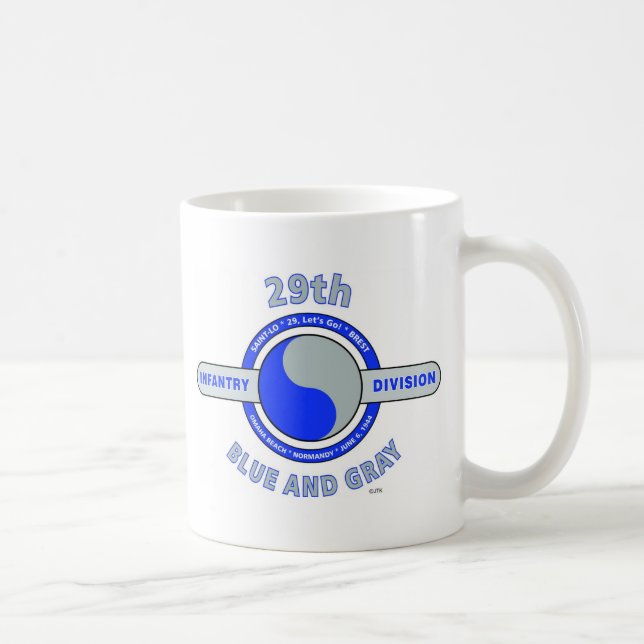 29. INFANTERIEDIVISION "BLAU UND GRAU " TASSE (Rechts)