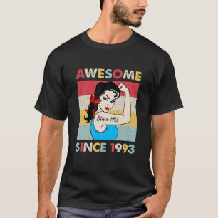 29. Jahr 29. Geburtstag Frauen Vintag 1993 Geburts T-Shirt