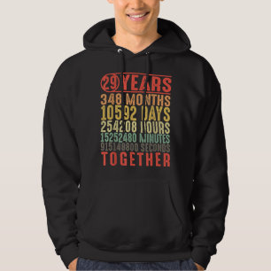 29 Jahre 29. Hochzeitstag Geschenke für Sie Hoodie