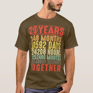 29 Jahre 29. Hochzeitstag Geschenke für Sie T-Shirt