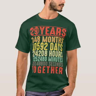 29 Jahre 29. Hochzeitstag Geschenke für Sie T-Shirt