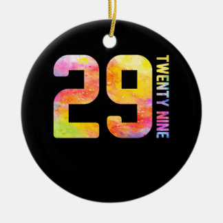 29 Jahre alt 29 neun Keramik Ornament