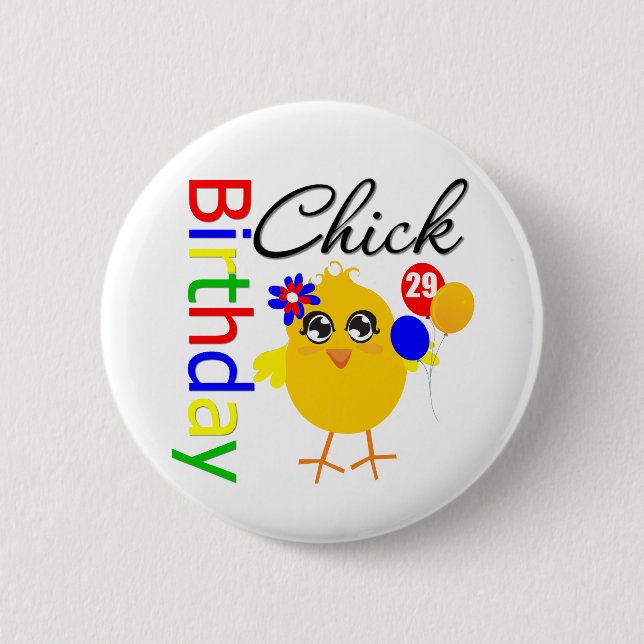 29 Jahre alt Button (Vorderseite)