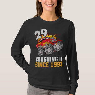 29 Jahre alter Happy Geburtstag Trucker Cruising i T-Shirt