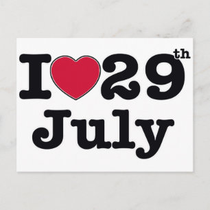29. Juli mein Geburtstag Postkarte