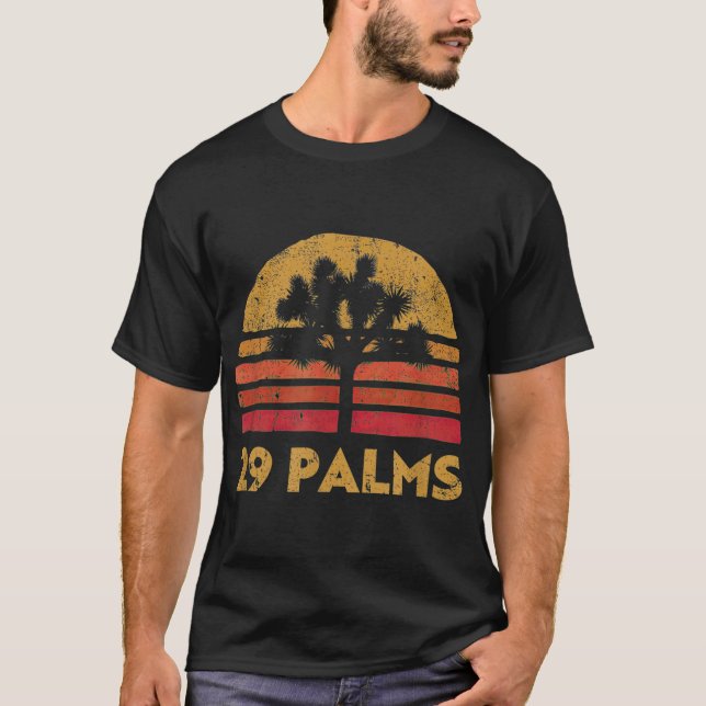 29 Twentynine palms California Retro Joshua Tree T-Shirt (Vorderseite)