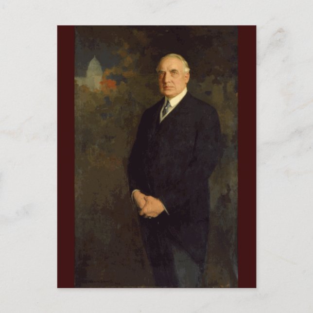 29 Warren G. Harding Postkarte (Vorderseite)