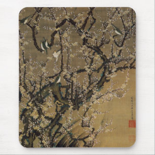 2. 梅 花 小 図, 若 Pflaumenblüten und kleine Vögel, Jak Mousepad