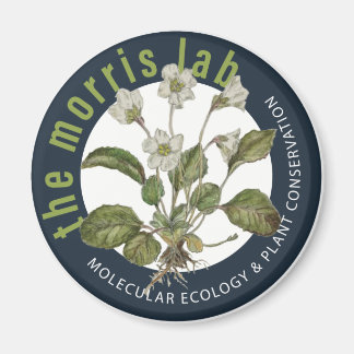 2 1/4 runder Magnet mit Morris-Labrador-Logo