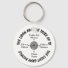 2,25" Grundlegende Round-Lipan-Apache-Schlüsselket Schlüsselanhänger