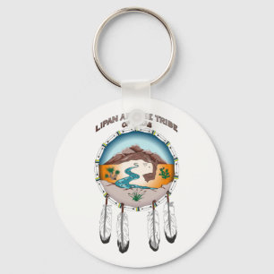 2,25" grundlegendes rundes Stammes- Schlüsselanhänger